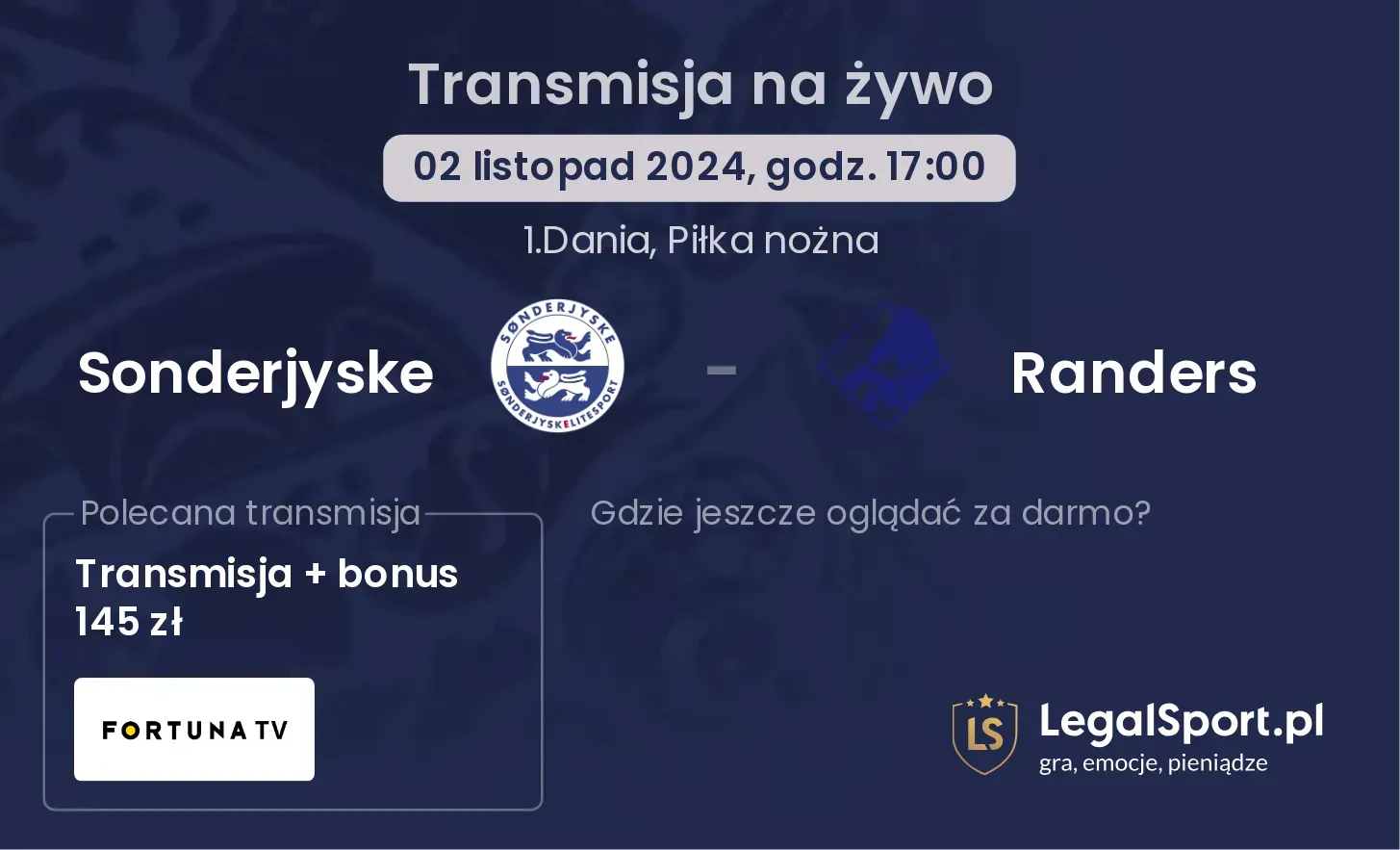 Sonderjyske - Randers transmisja na żywo