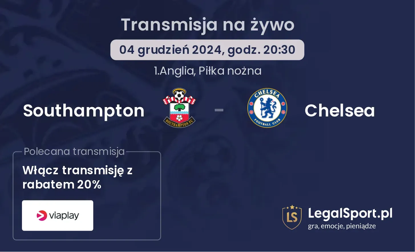 Southampton - Chelsea transmisja na żywo