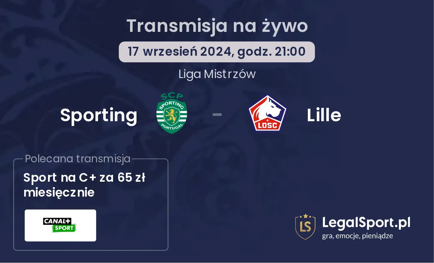 Sporting - Lille transmisja na żywo