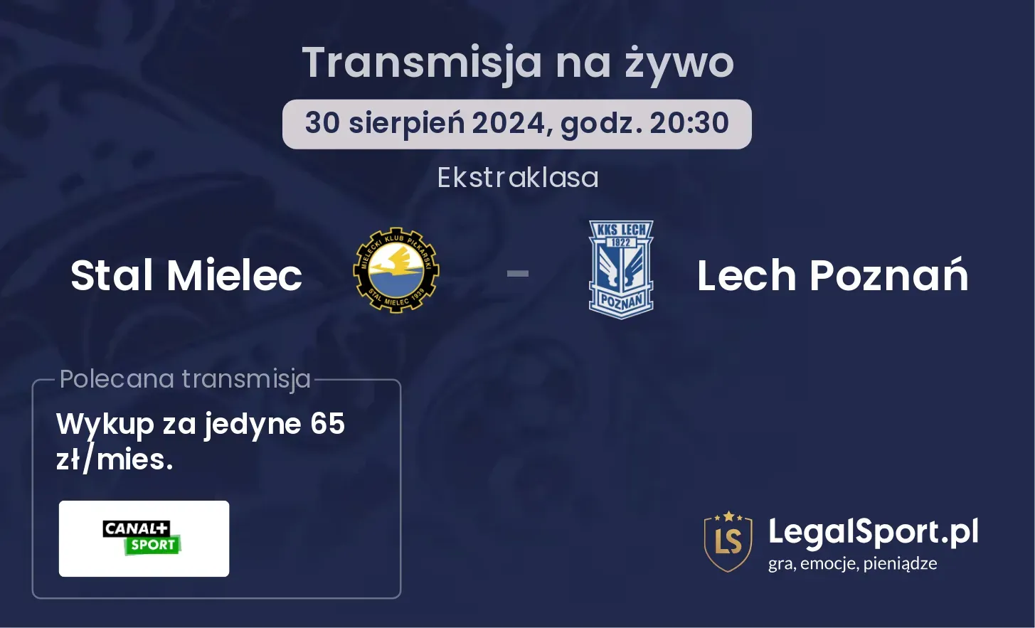 Stal Mielec - Lech Poznań transmisja na żywo