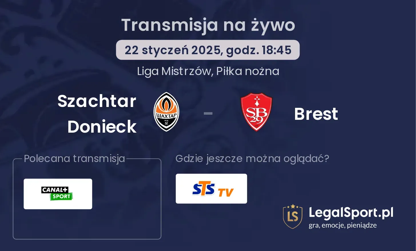 Szachtar Donieck - Brest transmisja na żywo