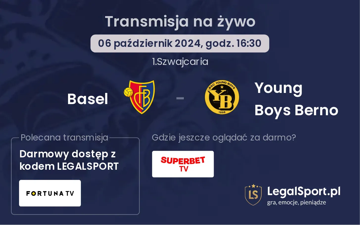 Basel - Young Boys Berno transmisja na żywo