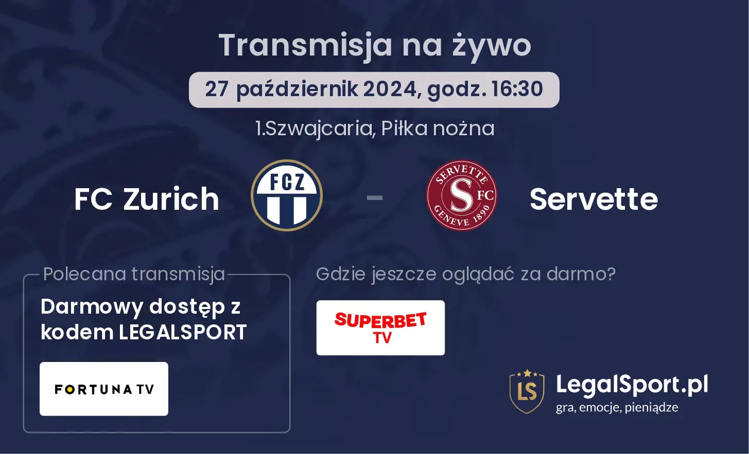 FC Zurich - Servette transmisja na żywo