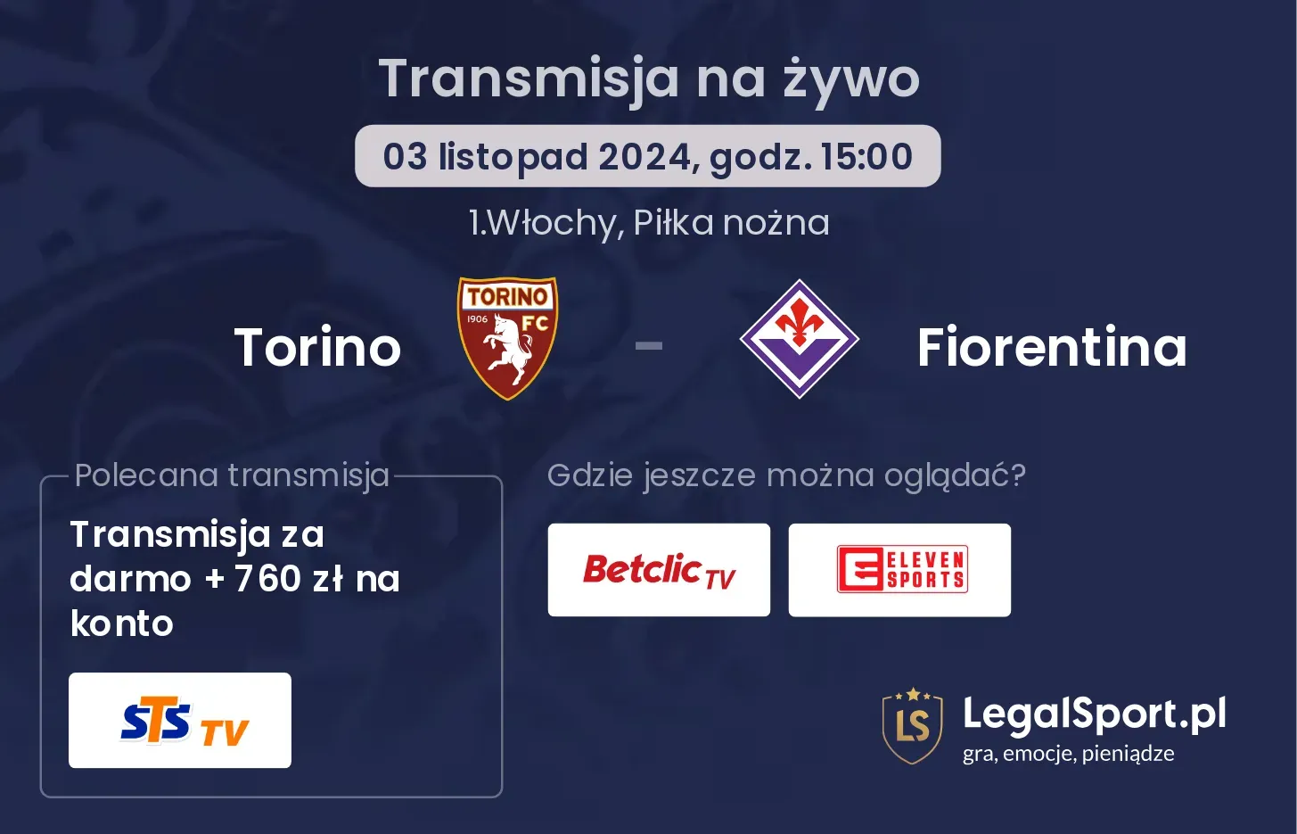 Torino - Fiorentina transmisja na żywo