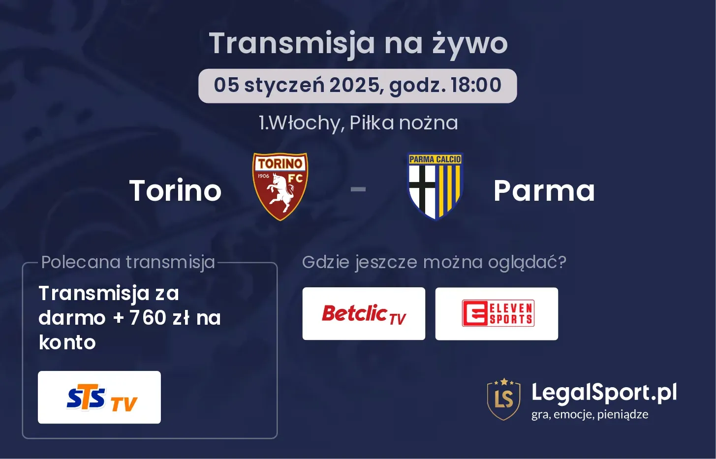 Torino - Parma transmisja na żywo