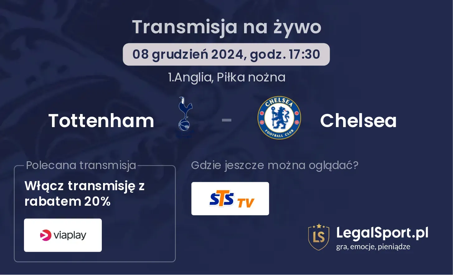 Tottenham - Chelsea gdzie oglądać?