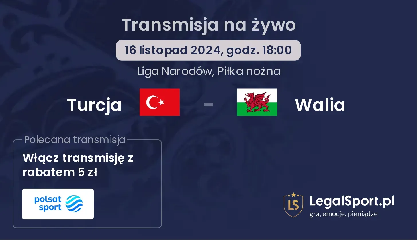 Turcja - Walia transmisja na żywo