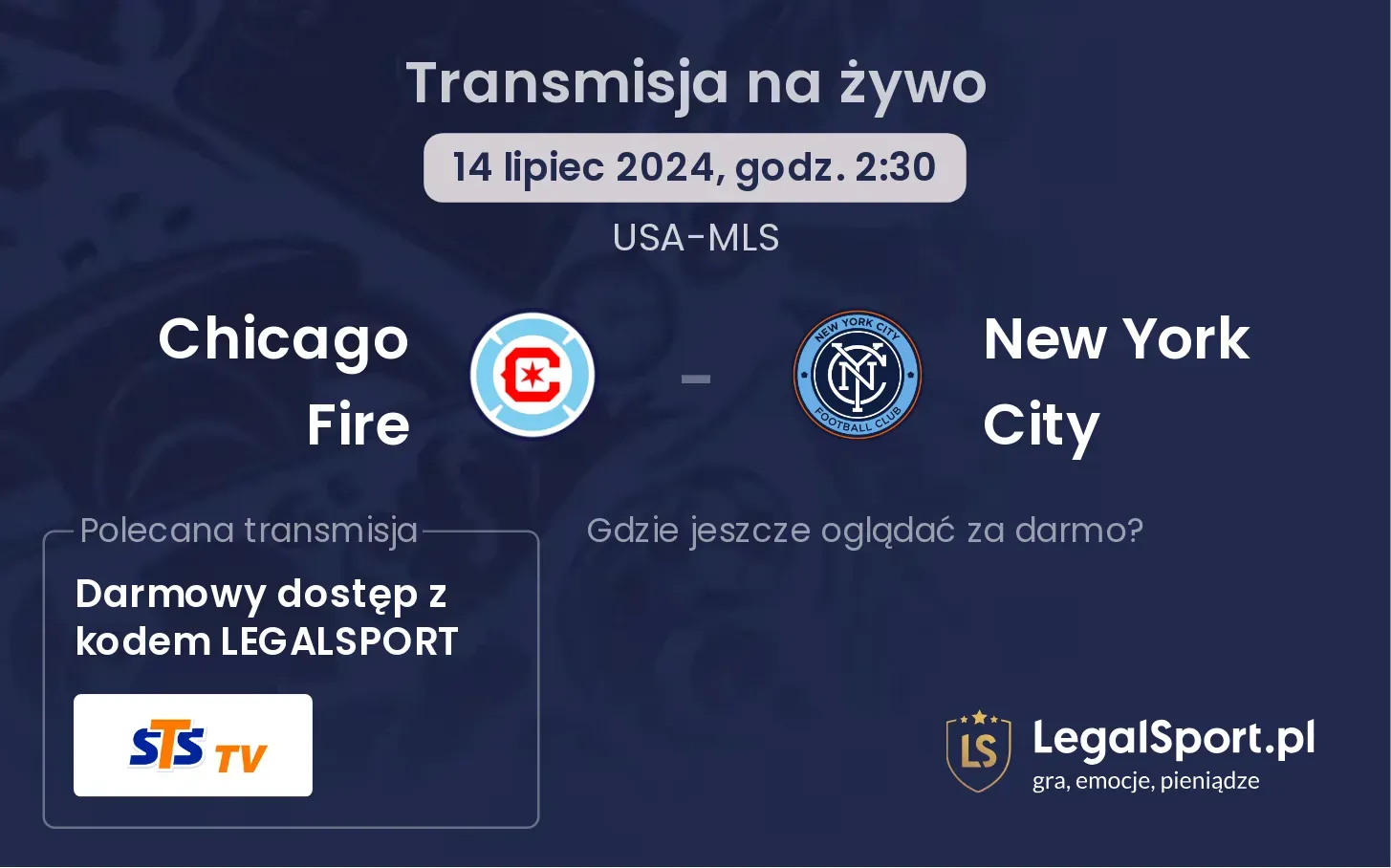 Chicago Fire - New York City transmisja na żywo