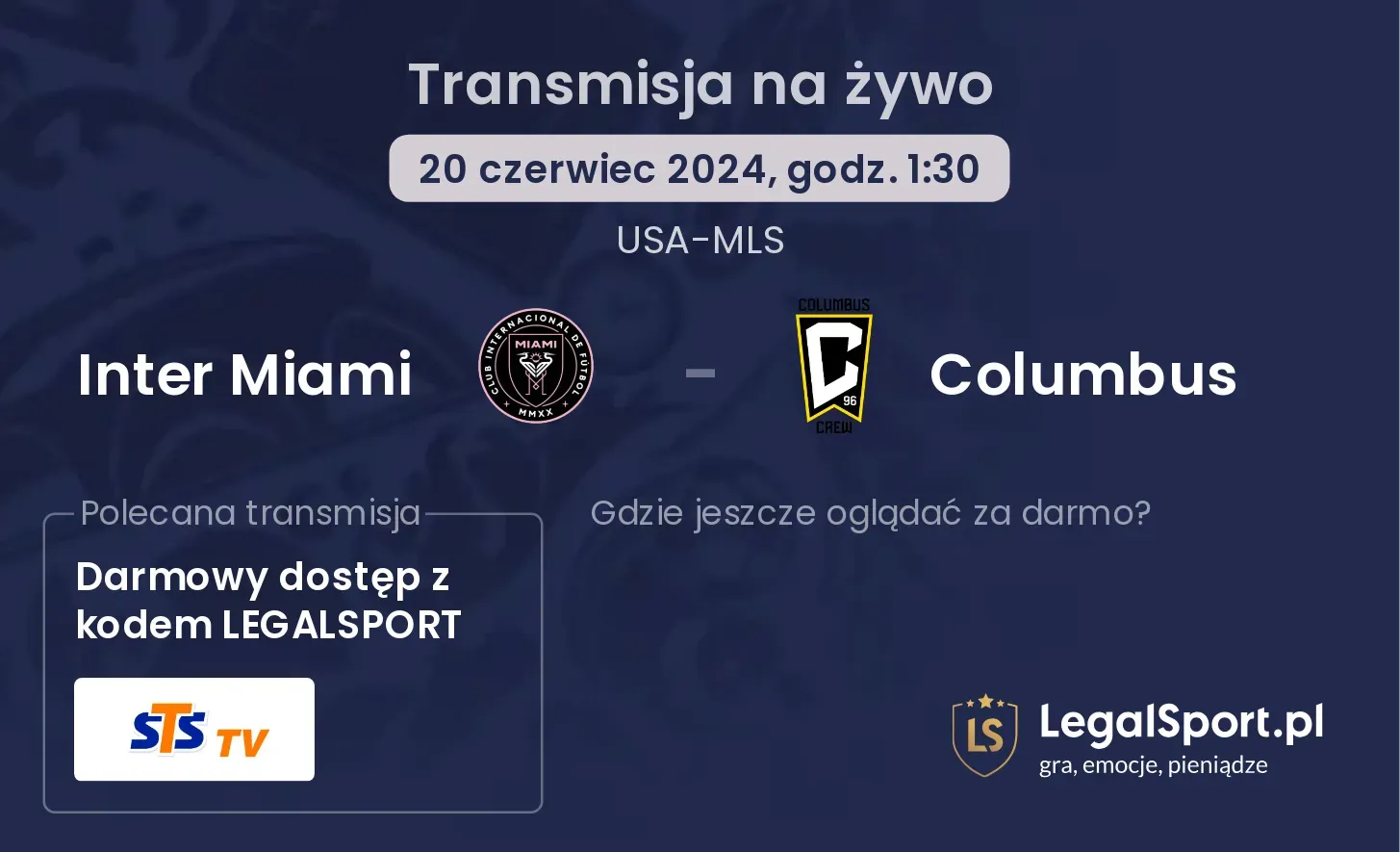 Inter Miami - Columbus transmisja na żywo