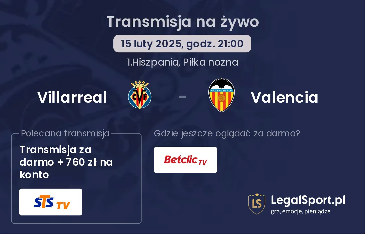 Villarreal - Valencia gdzie oglądać?