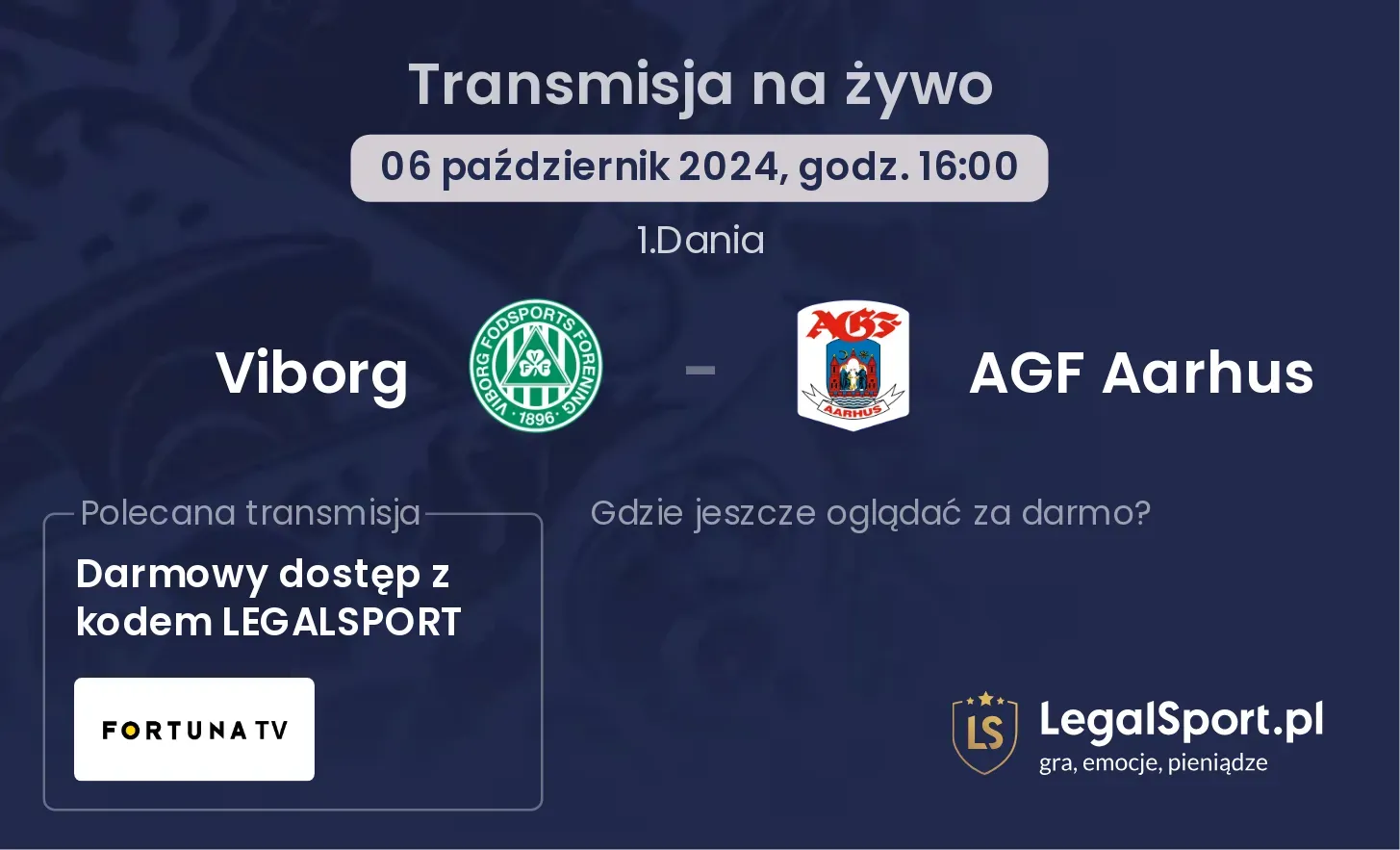 Viborg - AGF Aarhus transmisja na żywo