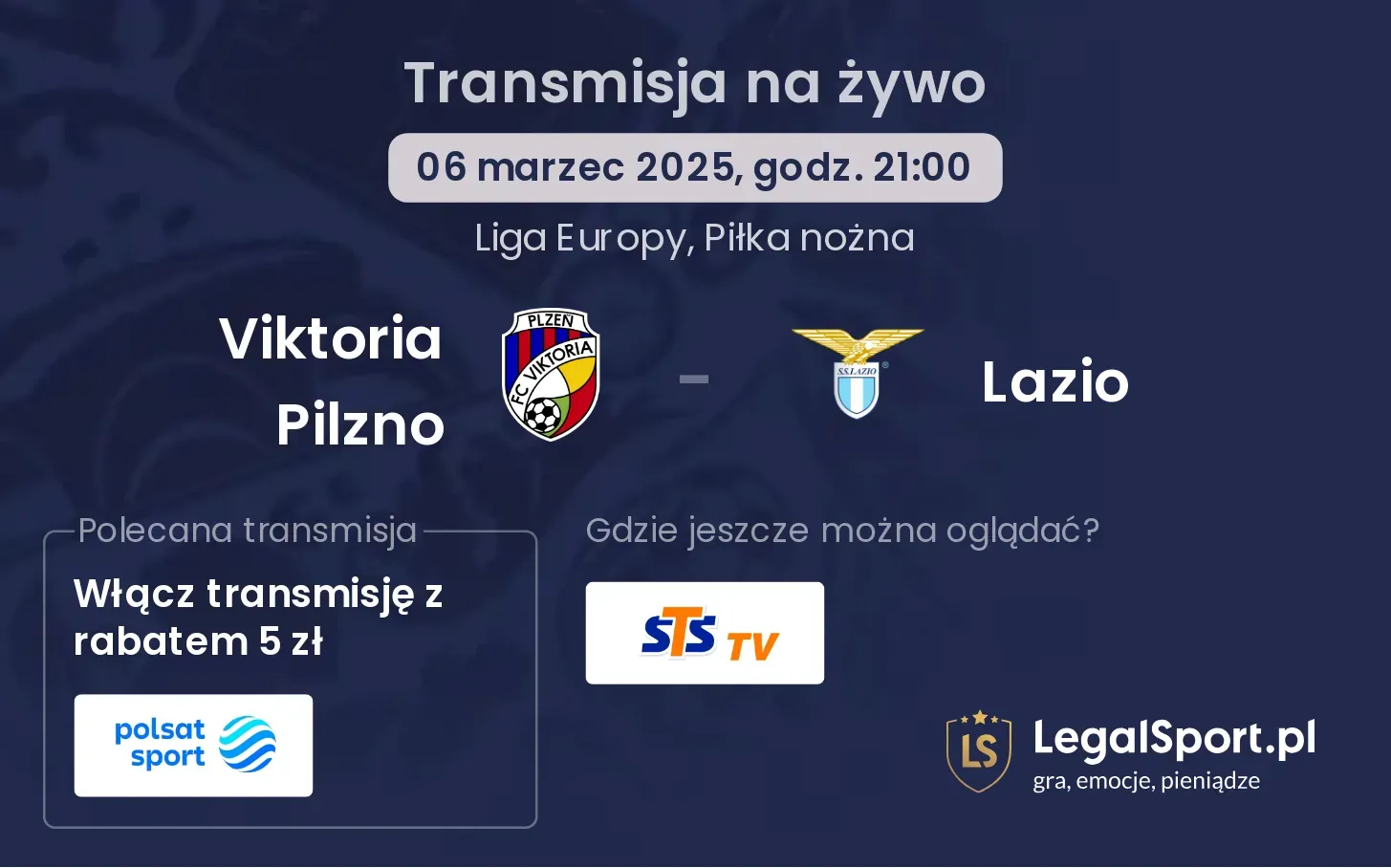 Lazio - Viktoria Pilzno gdzie oglądać?