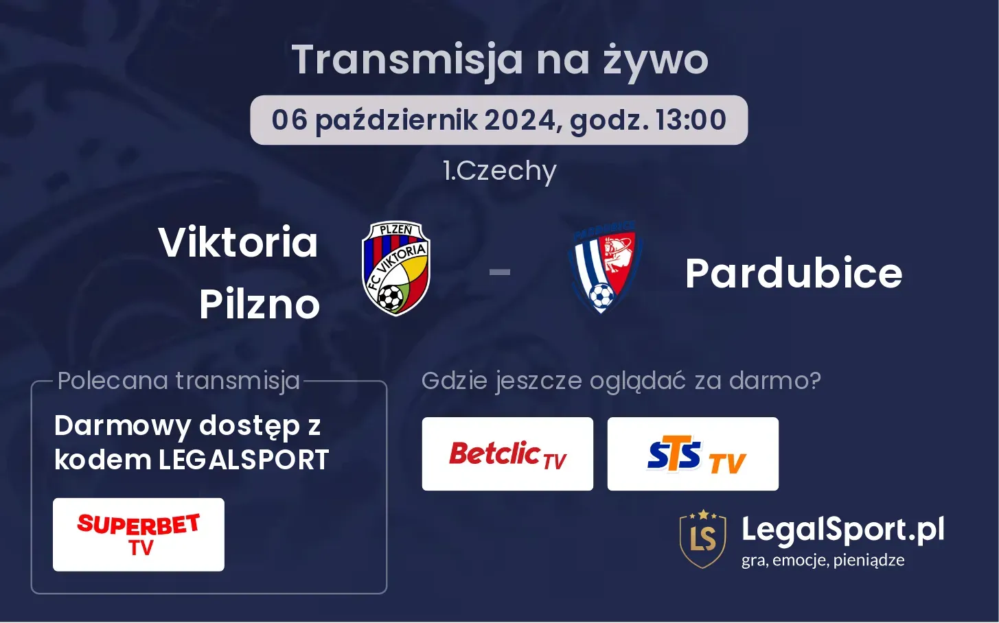 Viktoria Pilzno - Pardubice transmisja na żywo