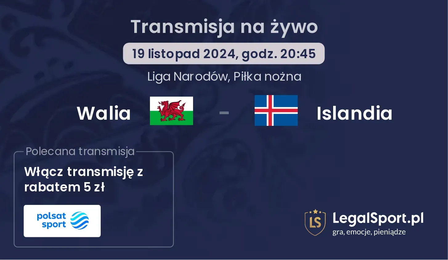 Walia - Islandia transmisja na żywo