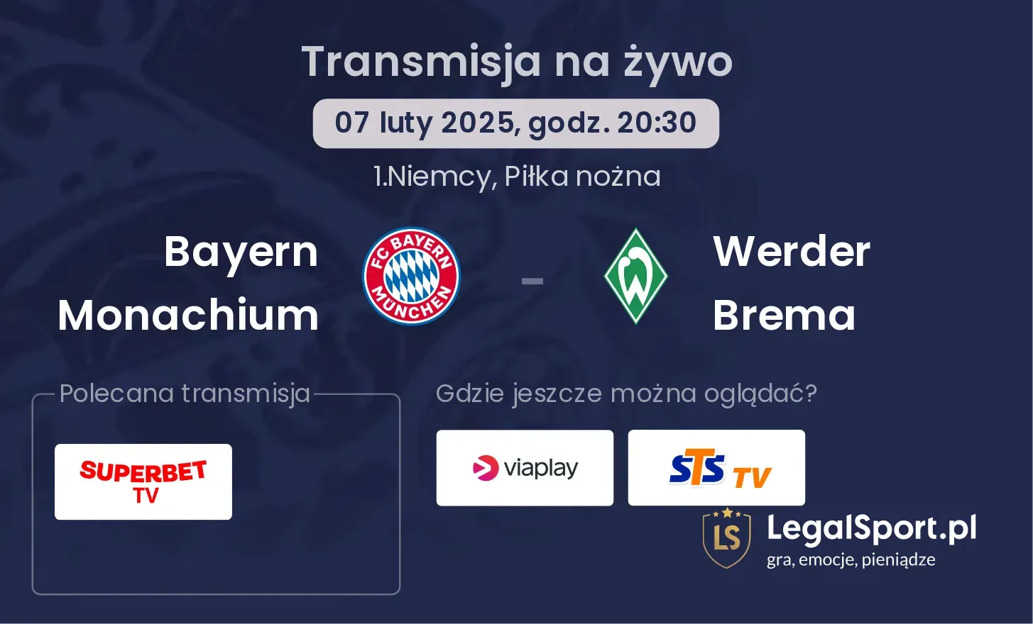 Werder Brema - Bayern Monachium gdzie oglądać? 21.09, godz. 15:30