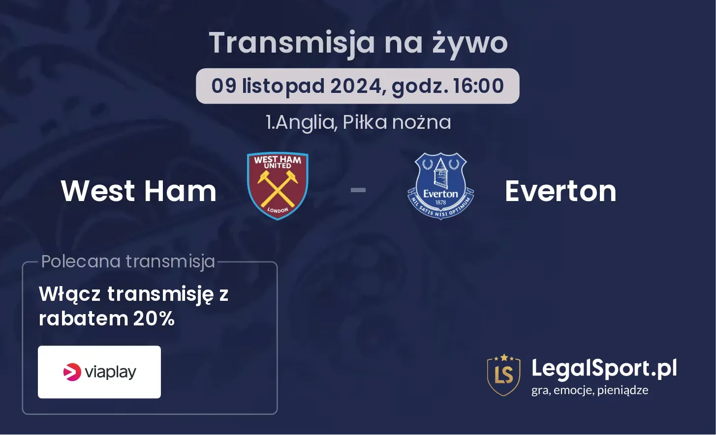 West Ham - Everton transmisja na żywo