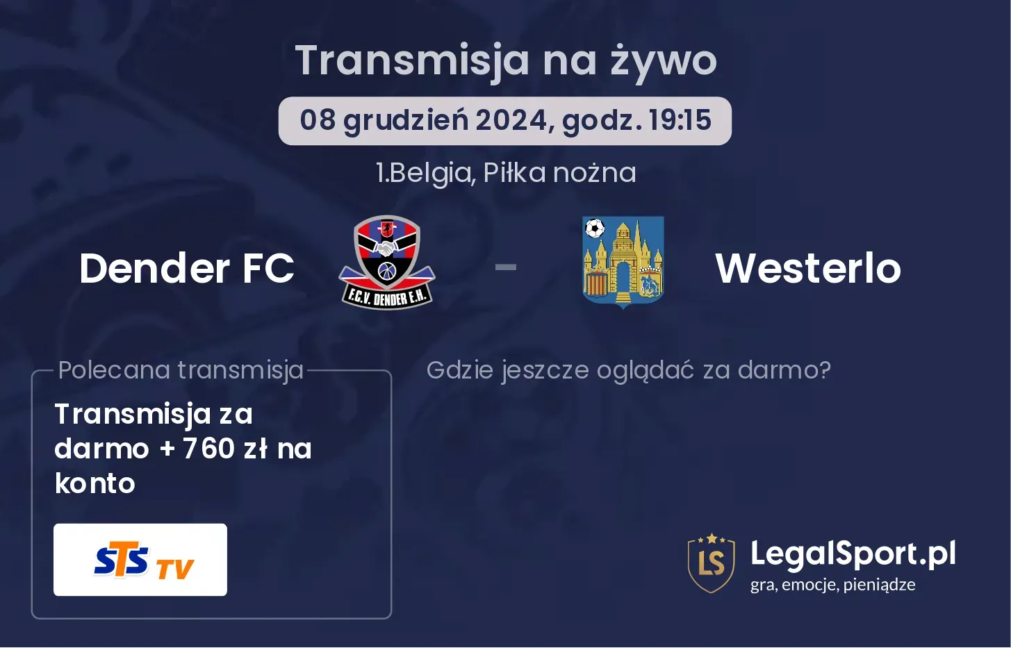 Dender FC - Westerlo gdzie oglądać?