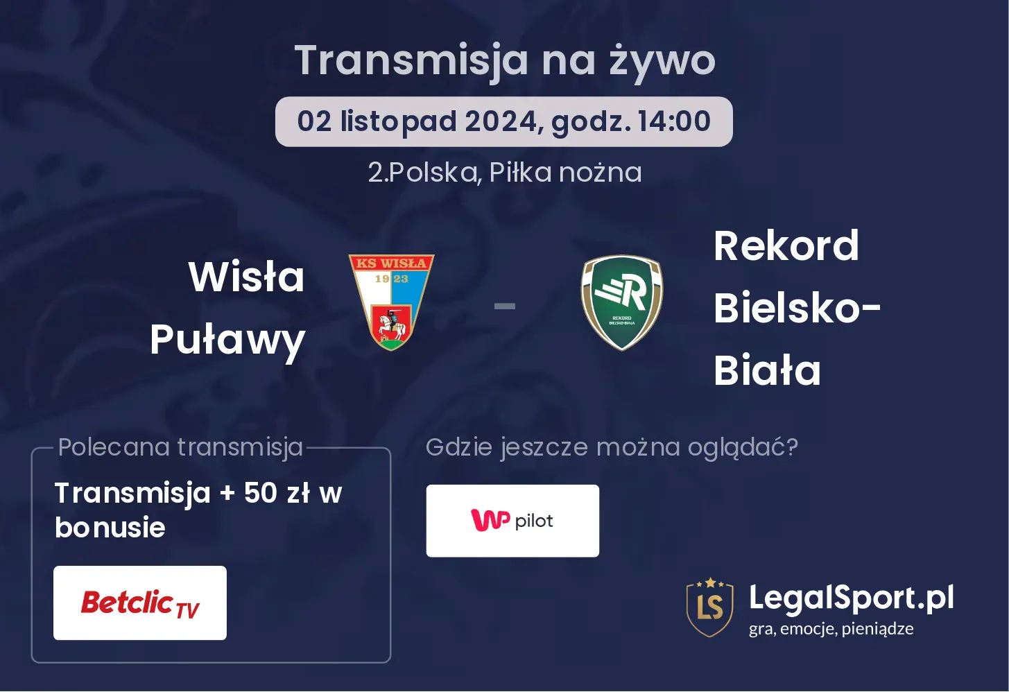 Wisła Puławy - Rekord Bielsko-Biała transmisja na żywo