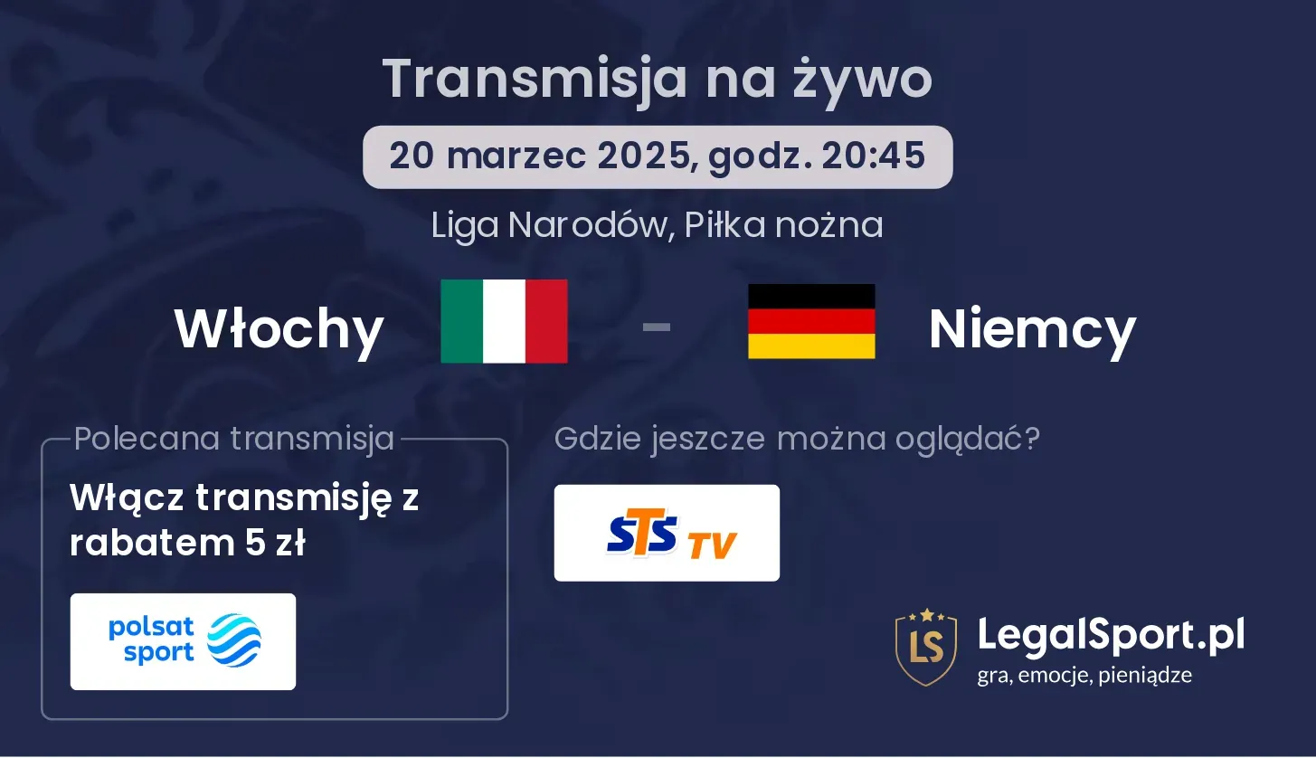 Włochy - Niemcy transmisja na żywo