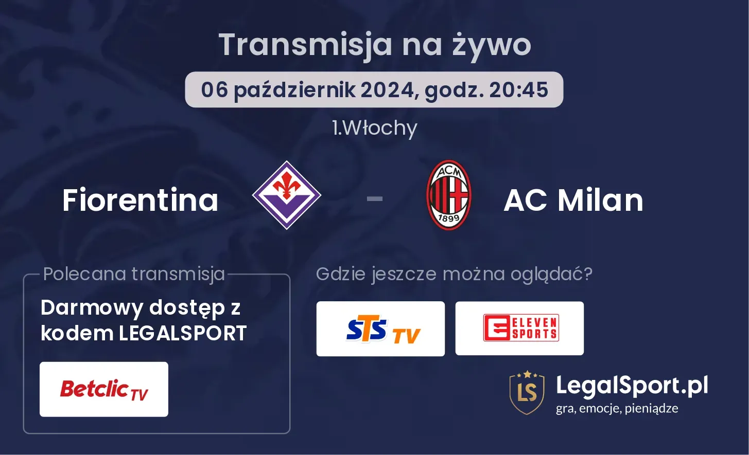 Fiorentina - AC Milan transmisja na żywo