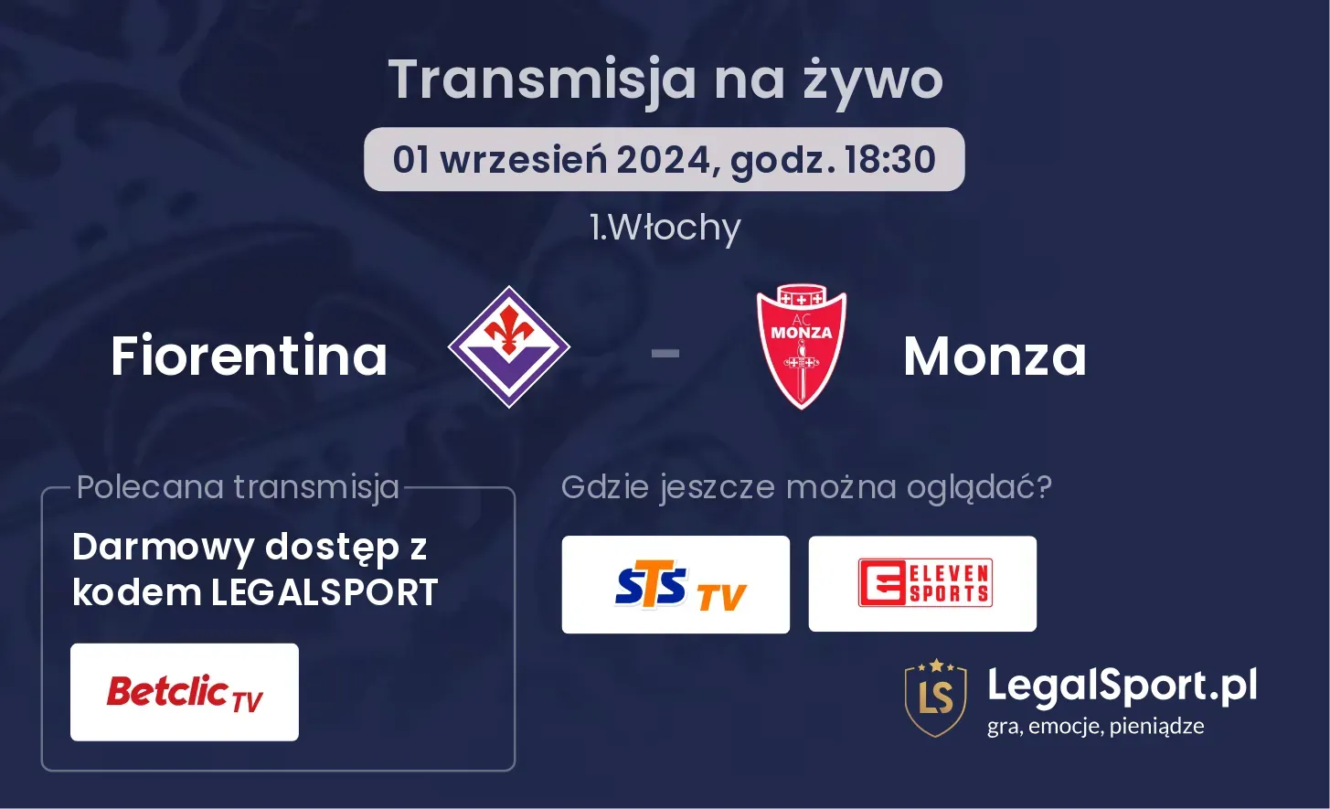 Fiorentina - Monza transmisja na żywo