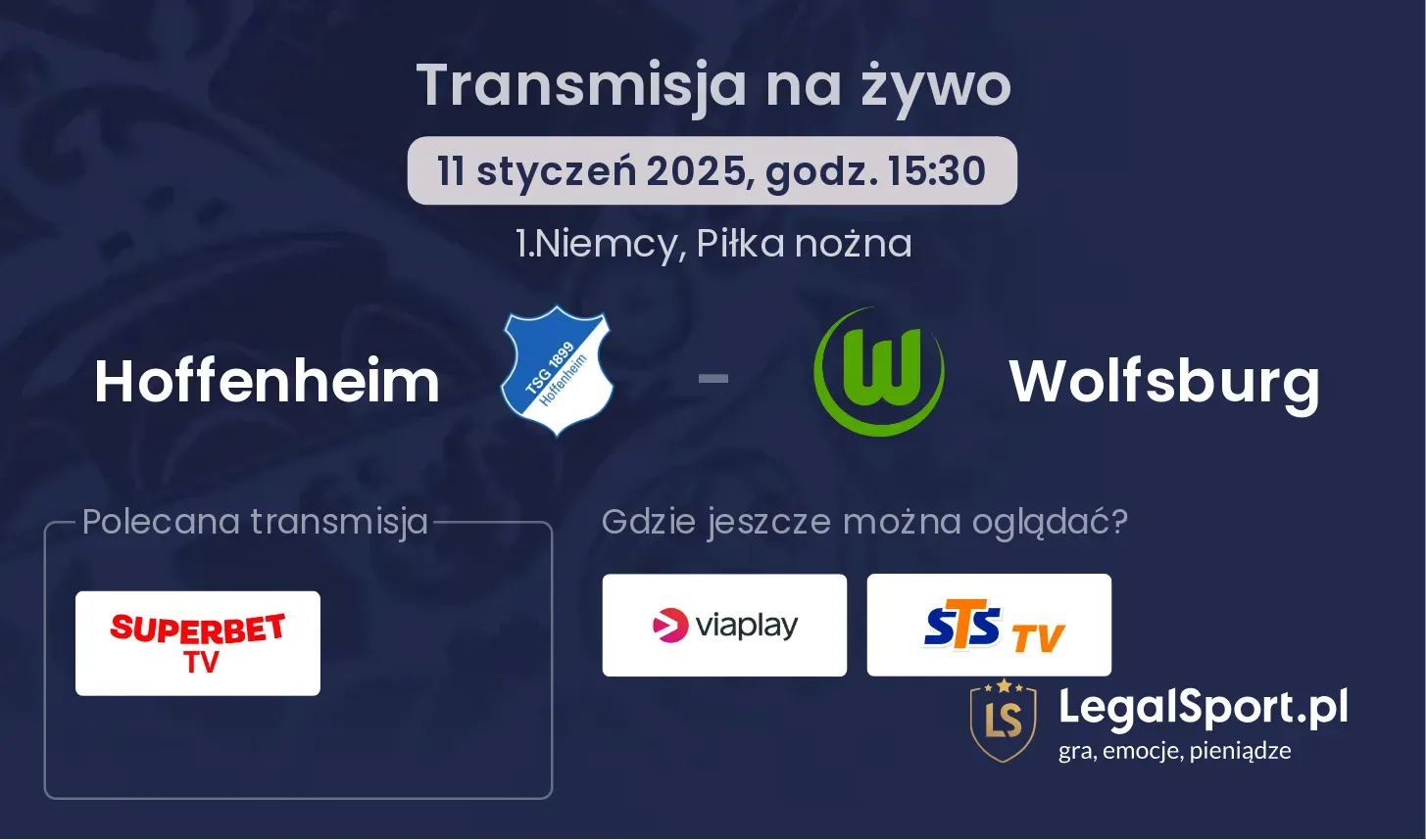 Hoffenheim - Wolfsburg gdzie oglądać?