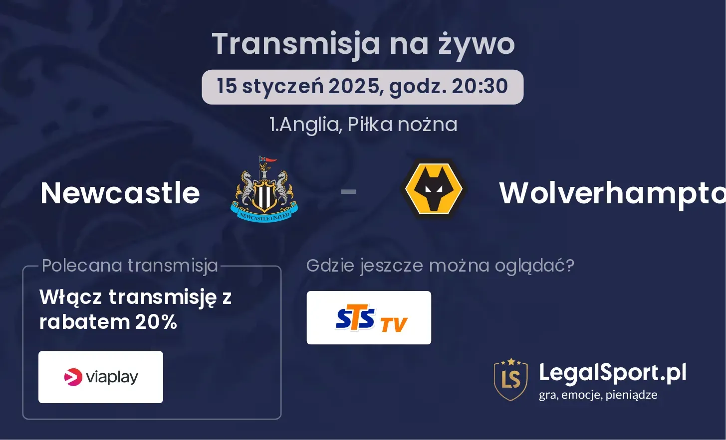 Newcastle - Wolverhampton gdzie oglądać?