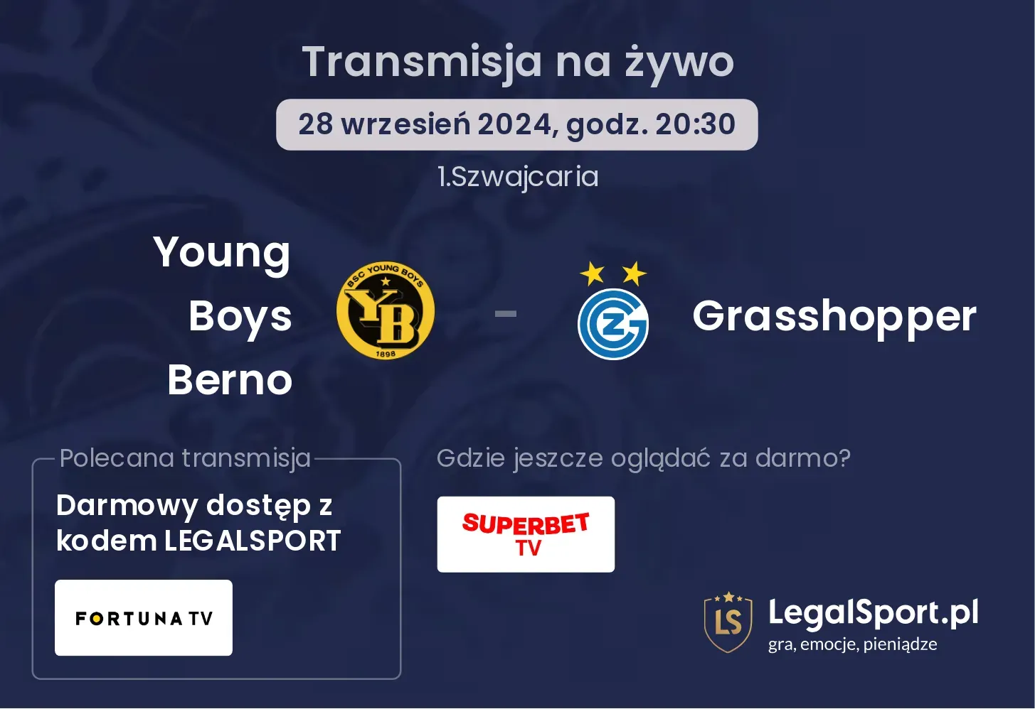 Young Boys Berno - Grasshopper transmisja na żywo