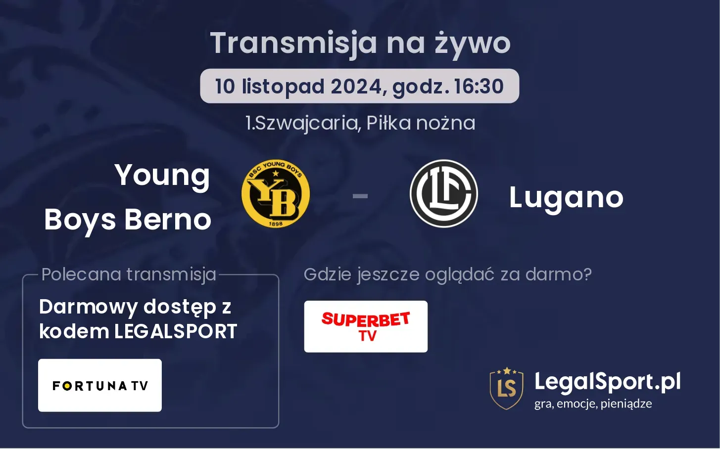 Young Boys Berno - Lugano transmisja na żywo