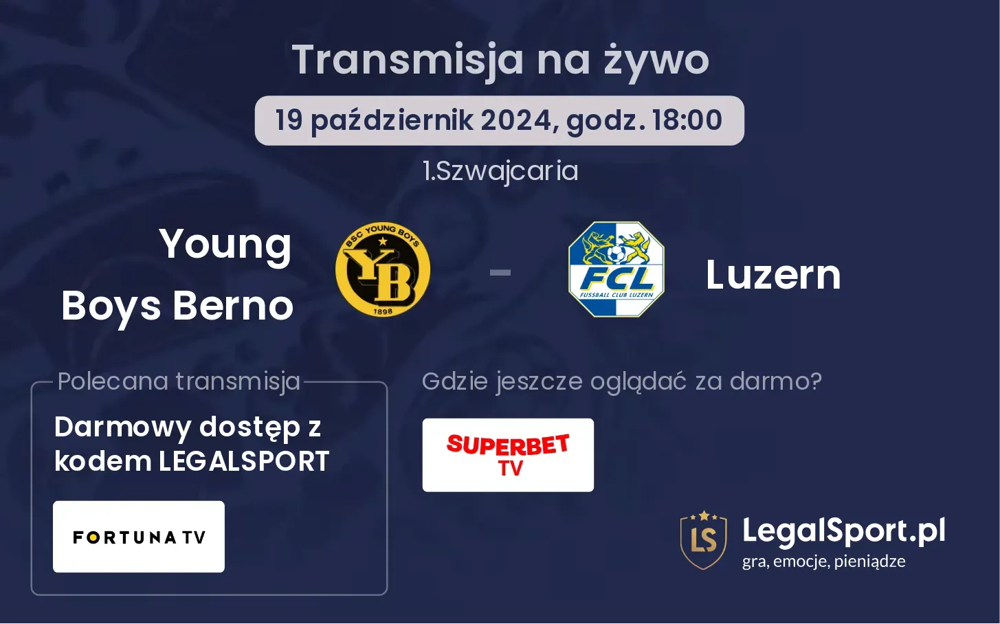 Young Boys Berno - Luzern transmisja na żywo