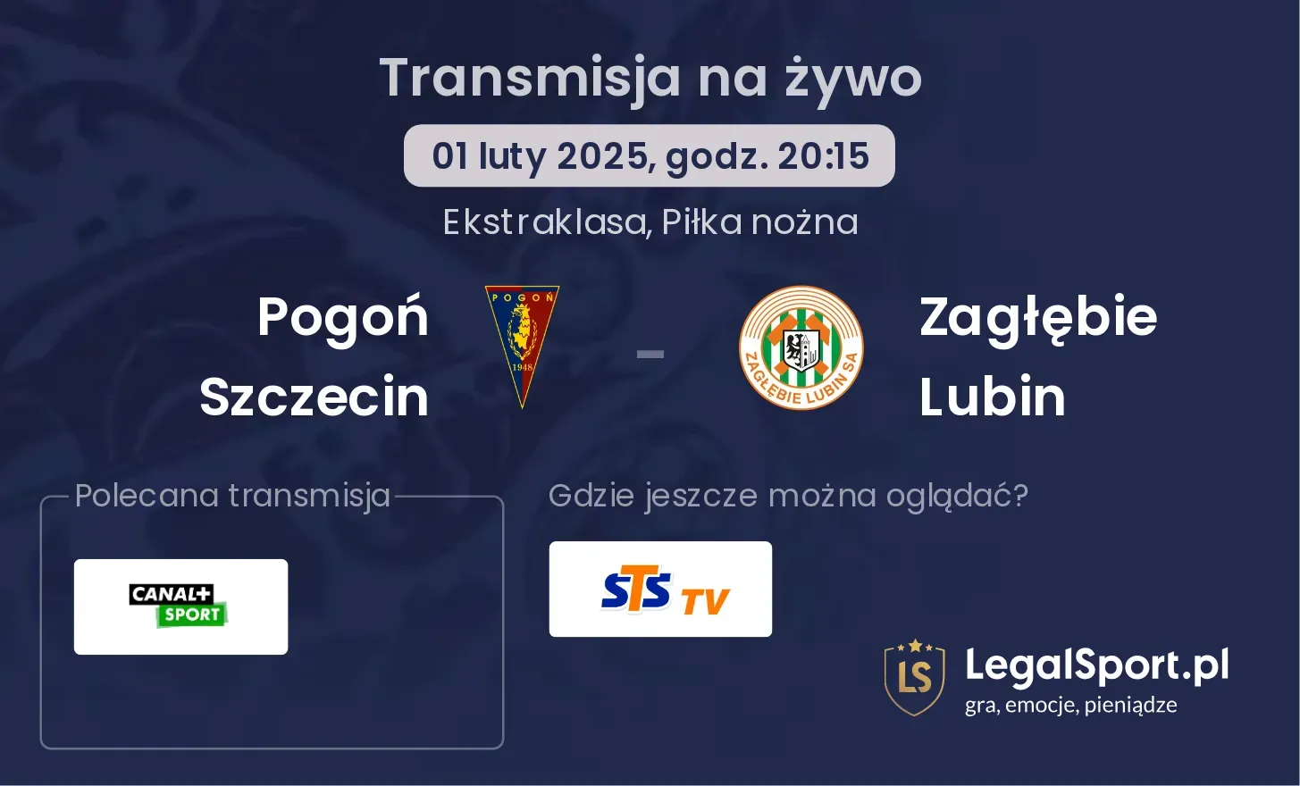 Pogoń Szczecin - Zagłębie Lubin gdzie oglądać?