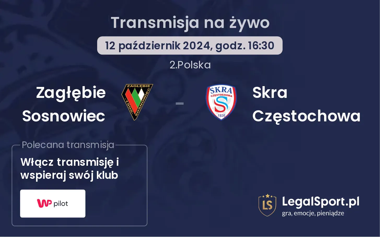 Zagłębie Sosnowiec - Skra Częstochowa transmisja na żywo