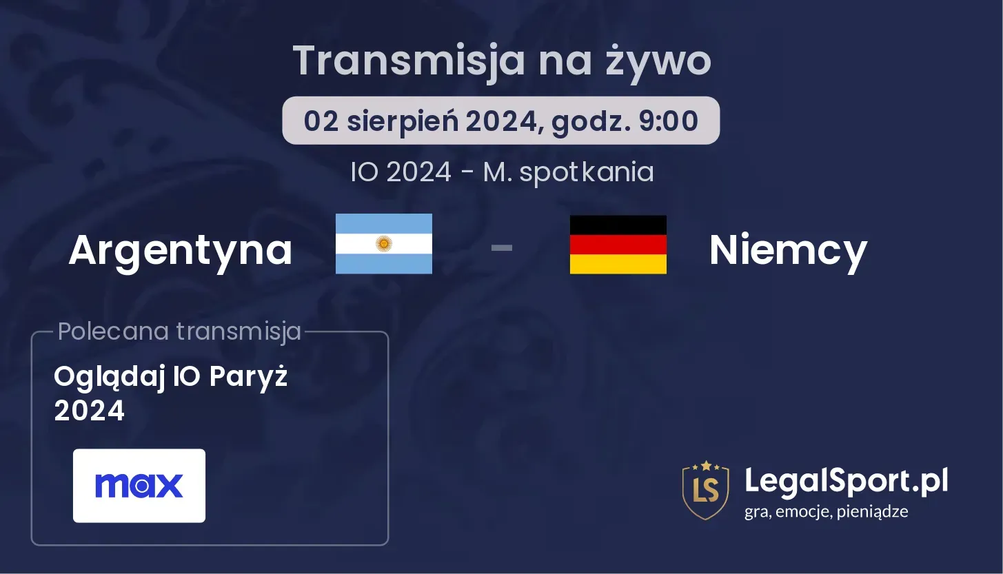 Argentyna - Niemcy transmisja na żywo