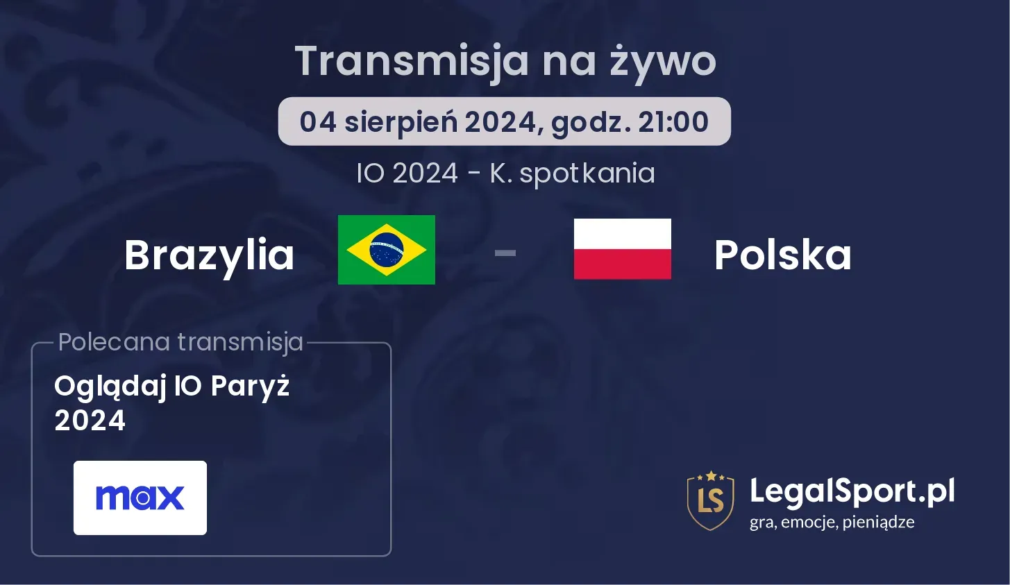 Brazylia - Polska transmisja na żywo