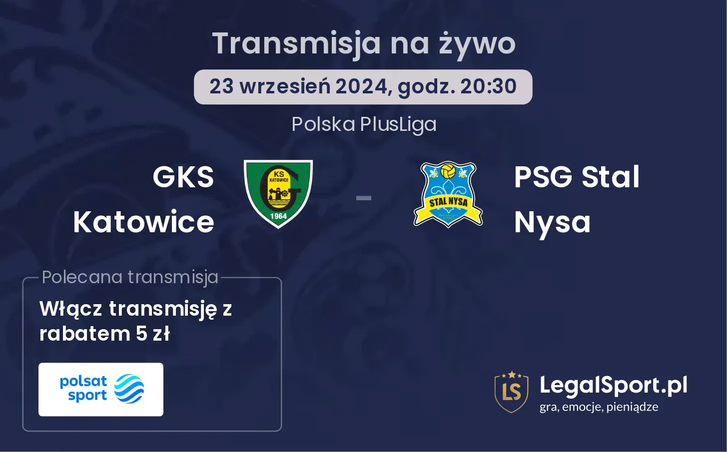 GKS Katowice - PSG Stal Nysa transmisja na żywo