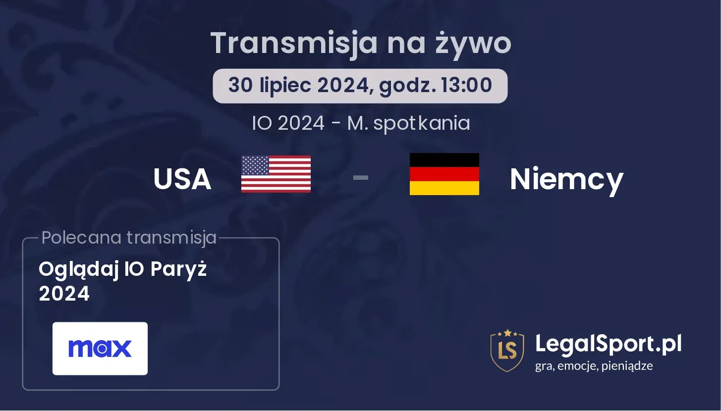 USA - Niemcy transmisja na żywo