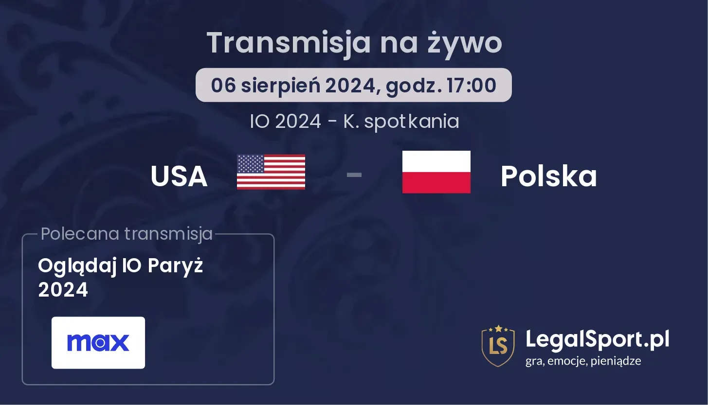 USA - Polska transmisja na żywo