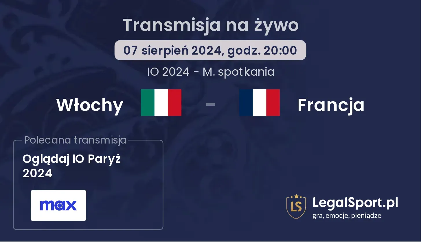 Włochy - Francja transmisja na żywo