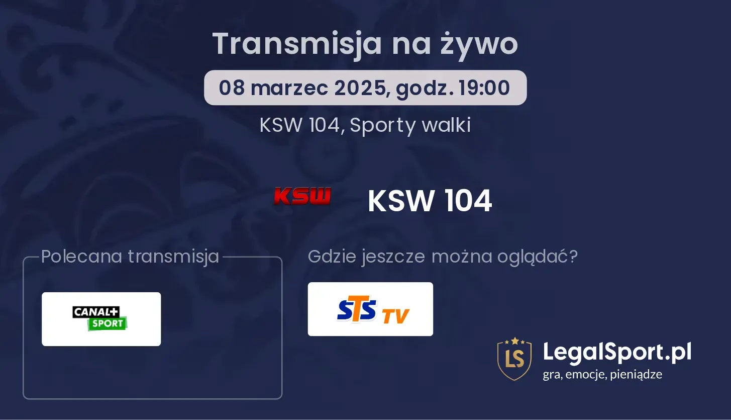 KSW 104 transmisja na żywo