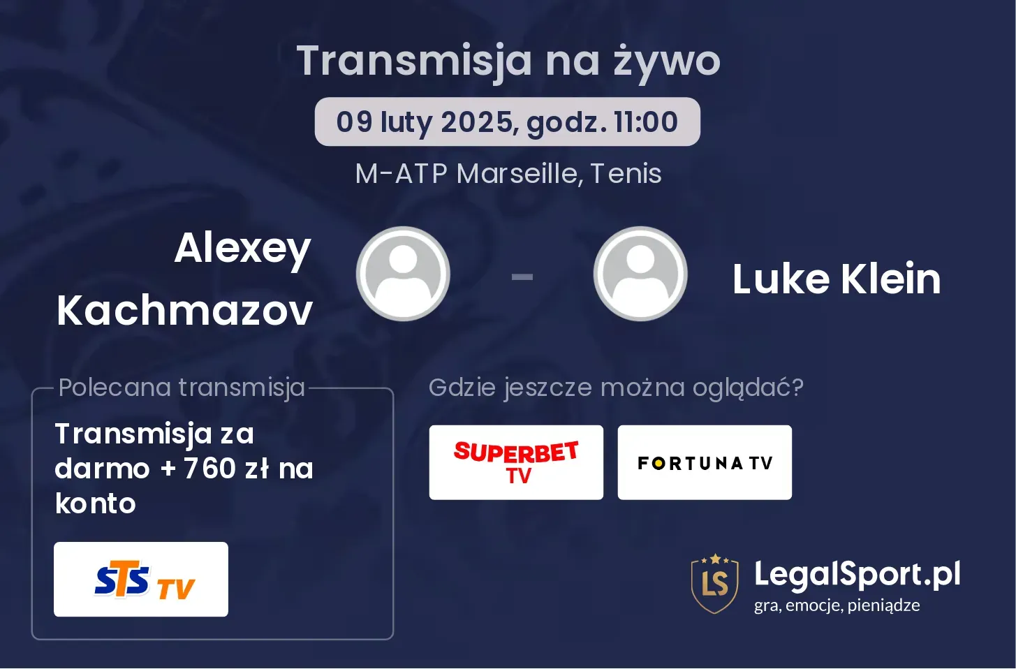 Alexey Kachmazov - Luke Klein transmisja na żywo