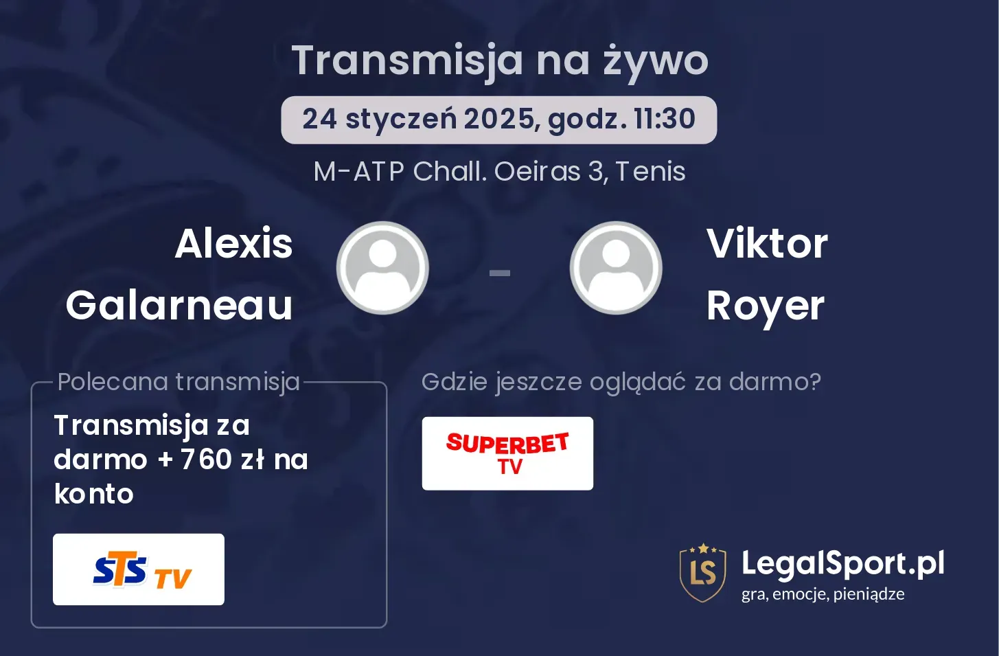 Alexis Galarneau - Viktor Royer transmisja na żywo