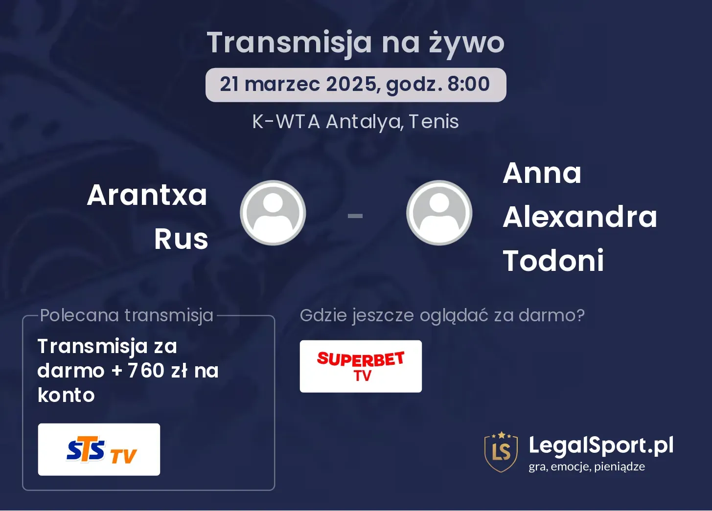 Arantxa Rus - Anna Alexandra Todoni gdzie oglądać?