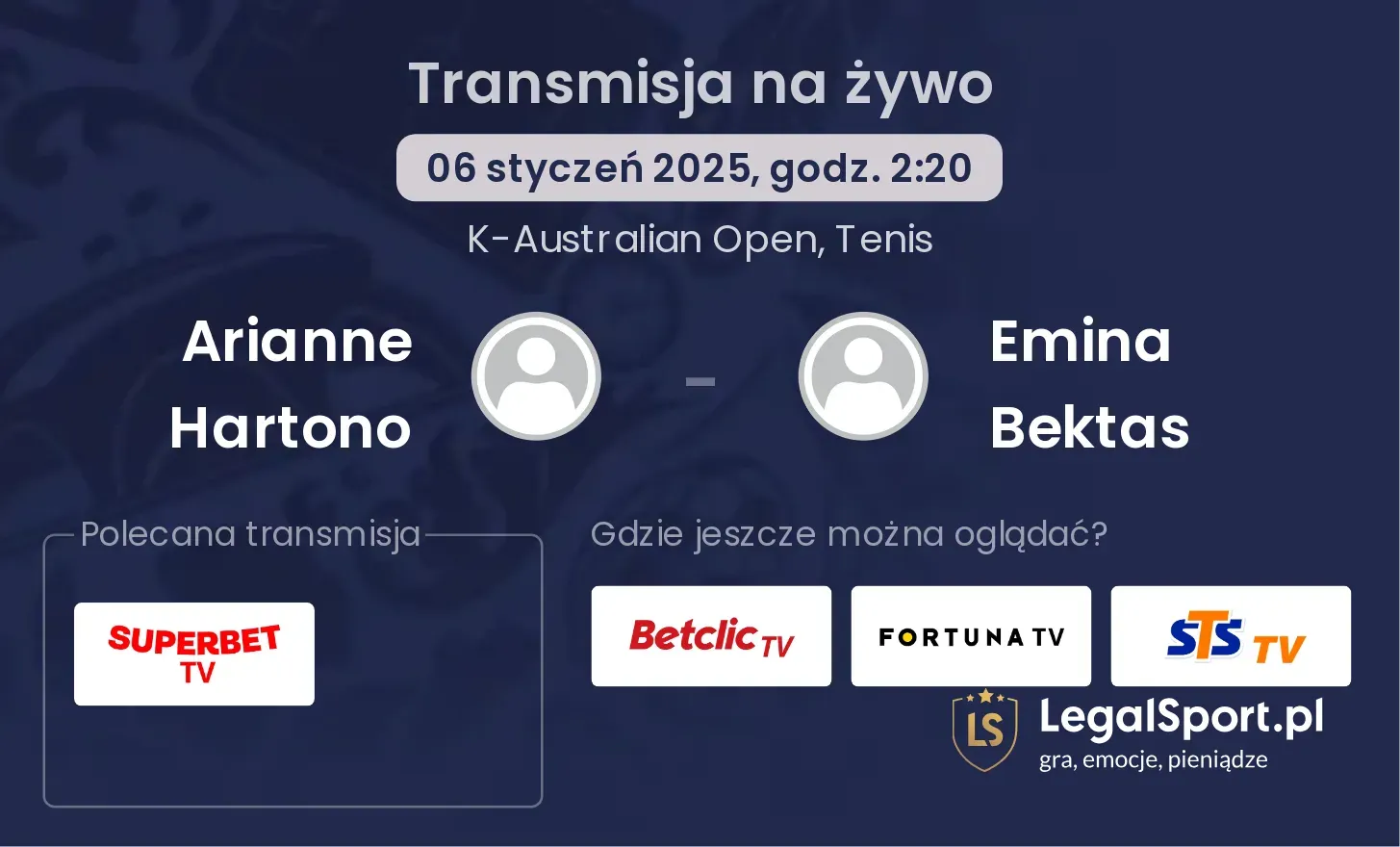 Arianne Hartono - Emina Bektas gdzie oglądać?