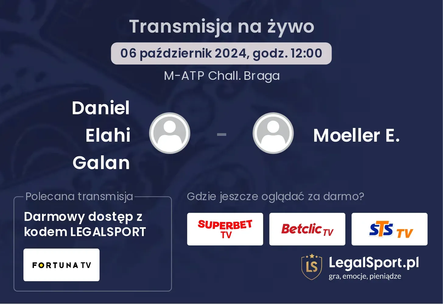 Daniel Elahi Galan - Moeller E. transmisja na żywo