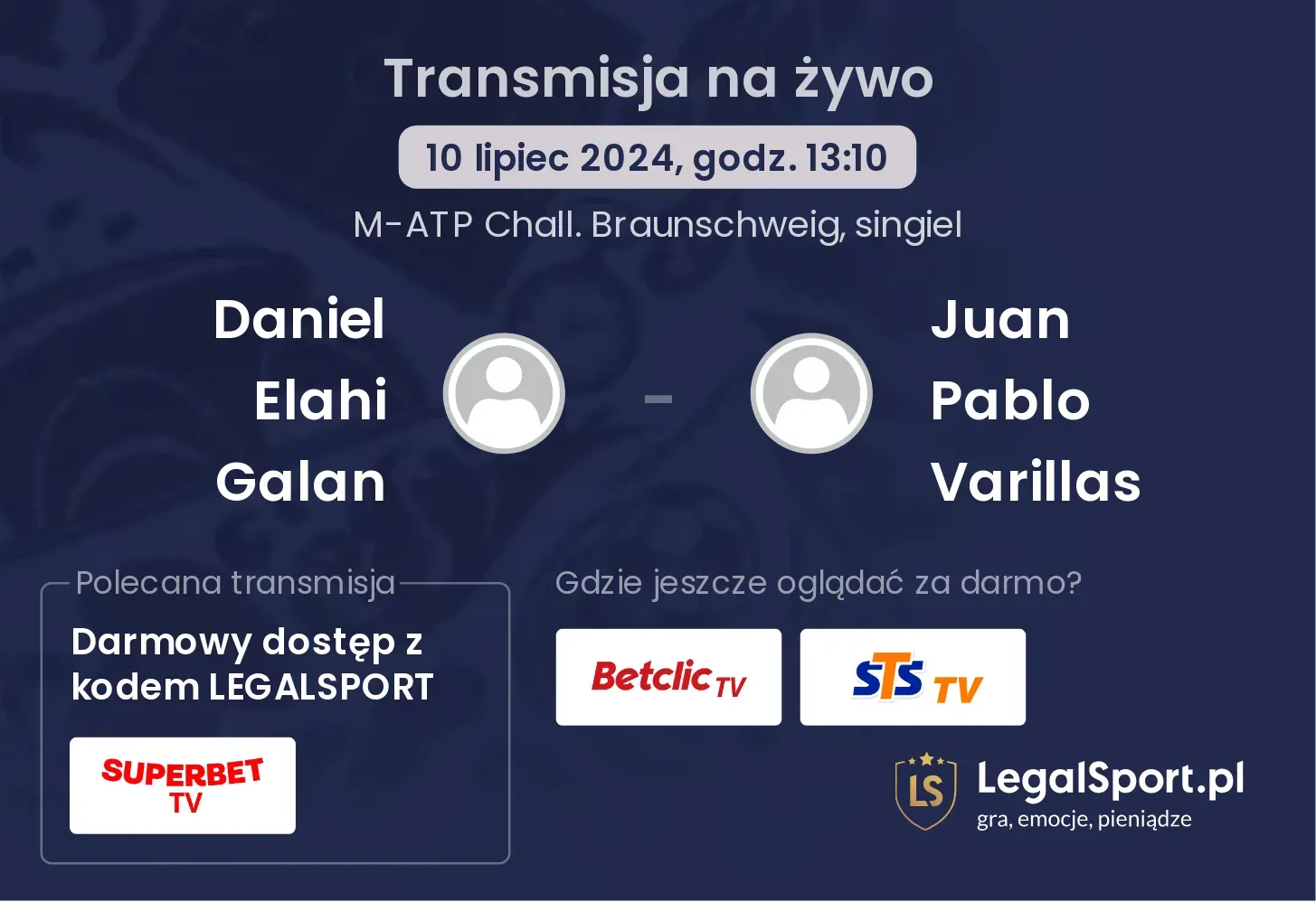 Daniel Elahi Galan - Juan Pablo Varillas transmisja na żywo