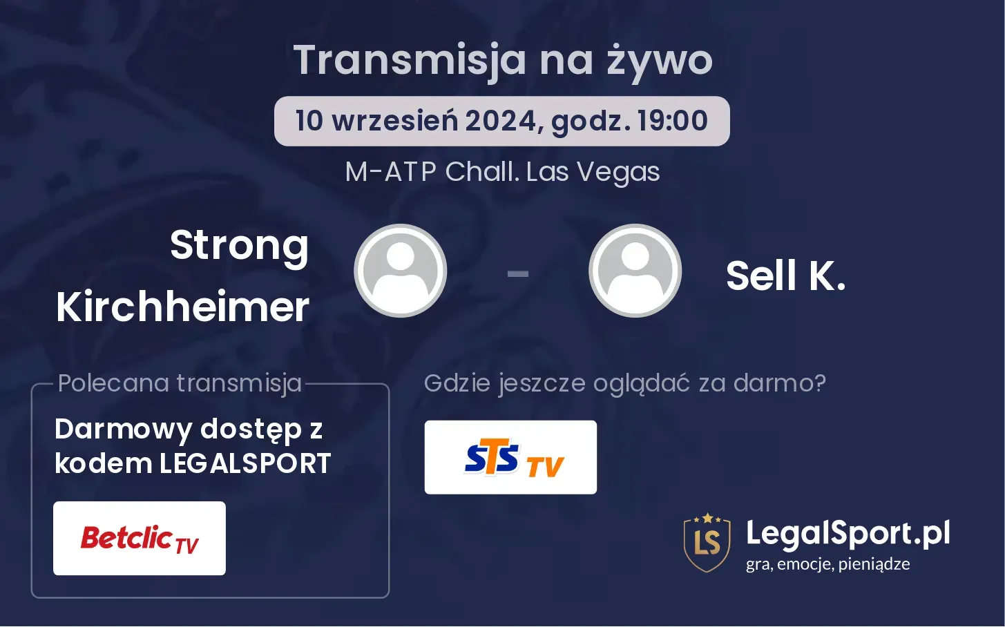 Strong Kirchheimer - Sell K. transmisja na żywo