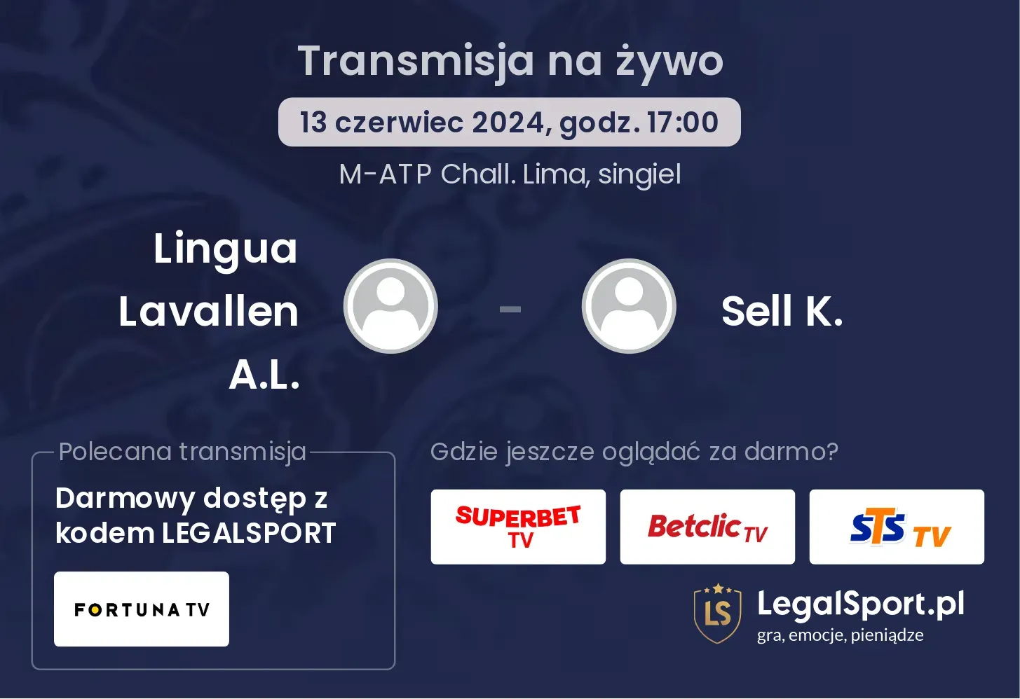 Lingua Lavallen A.L. - Sell K. transmisja na żywo