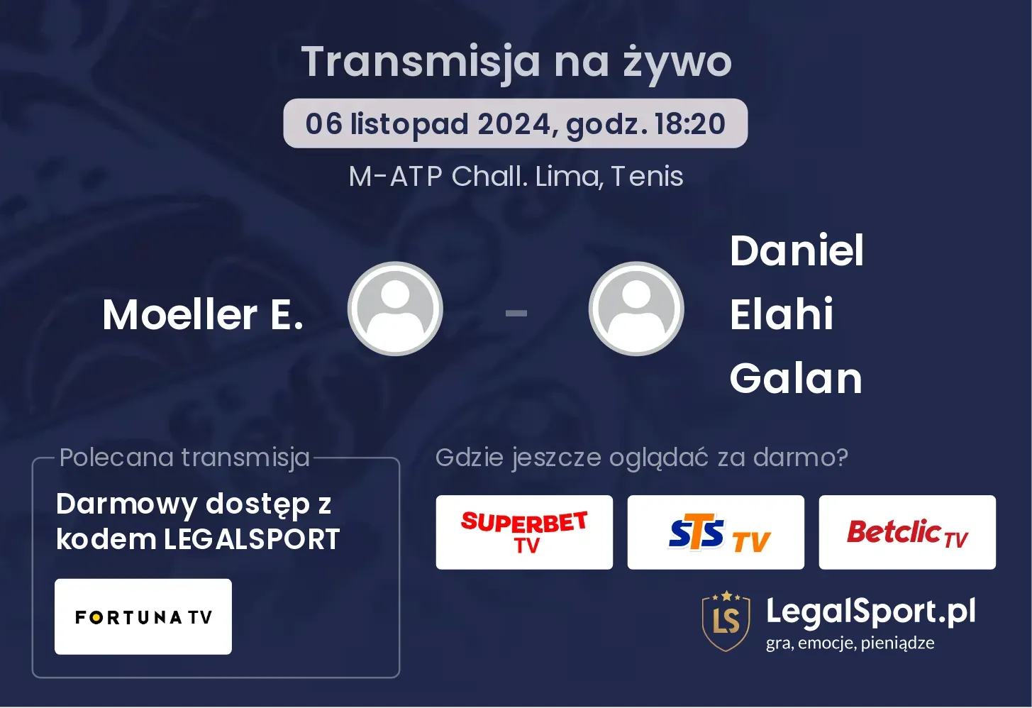 Moeller E. - Daniel Elahi Galan transmisja na żywo