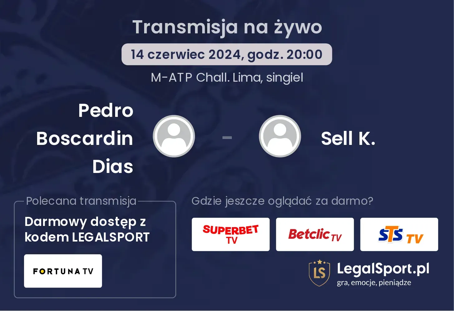 Pedro Boscardin Dias - Sell K. transmisja na żywo