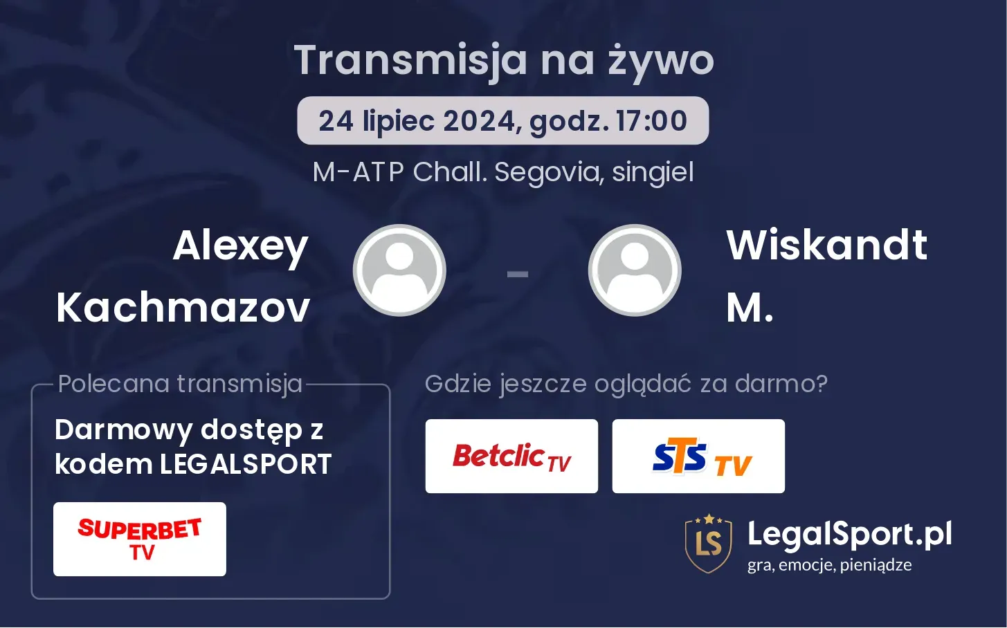 Alexey Kachmazov - Wiskandt M. transmisja na żywo